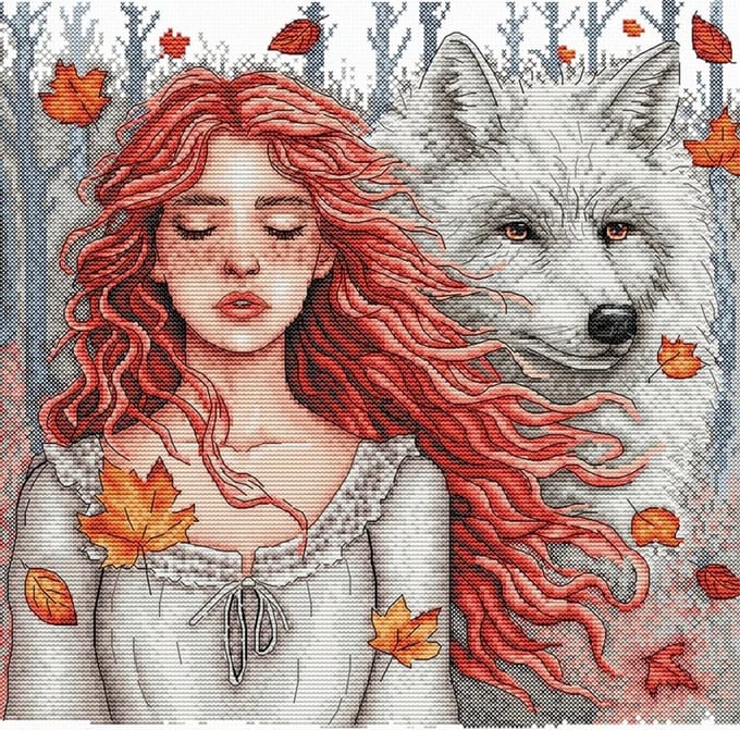 Borduurpakket AVA Stitch - Autumnal Silence - Herfstachtige Stilte - 057