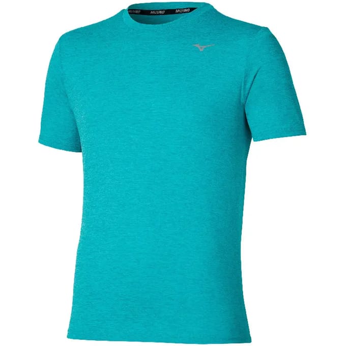 Mizuno Core Impulse T-shirt Met Korte Mouwen Blauw XL Man