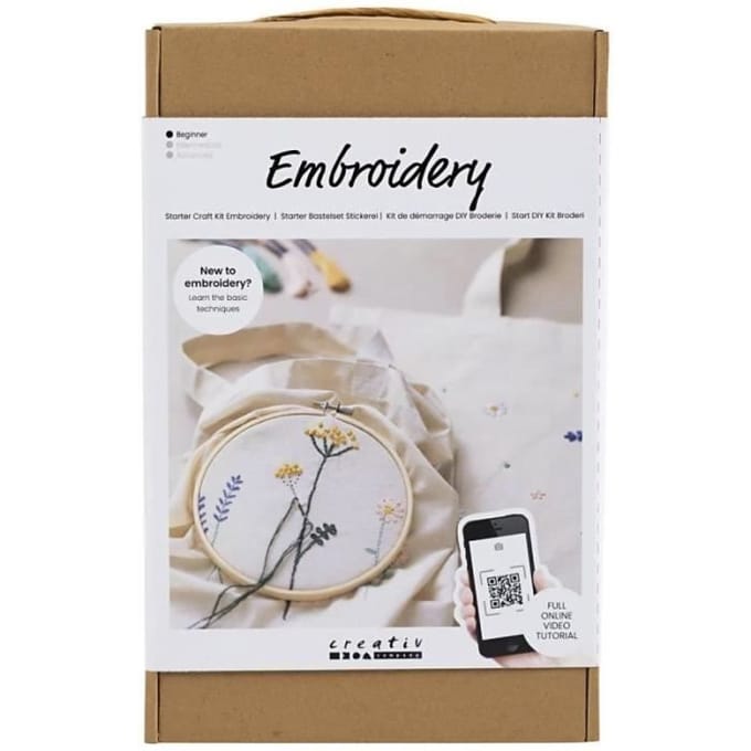 Creativ Company DIY Kit - Starter Craft Kit Embroidery (970851)