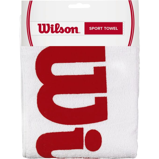 Wilson Sport Handdoek 60x120cm-Wit,Rood