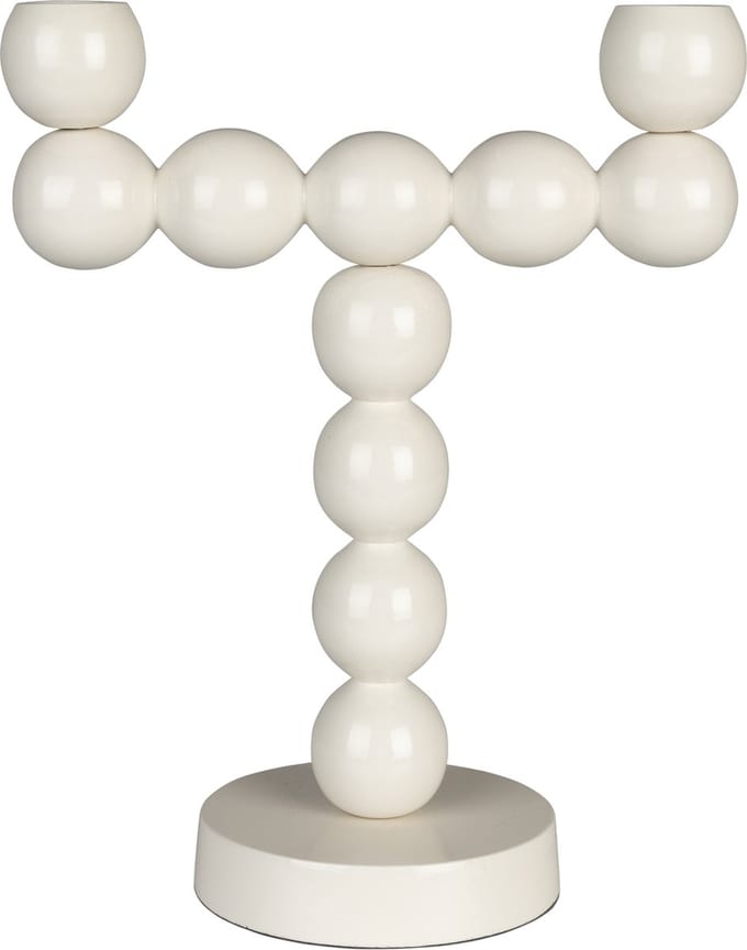 Zuiver Bubbles Kandelaar Two Shiny Beige
