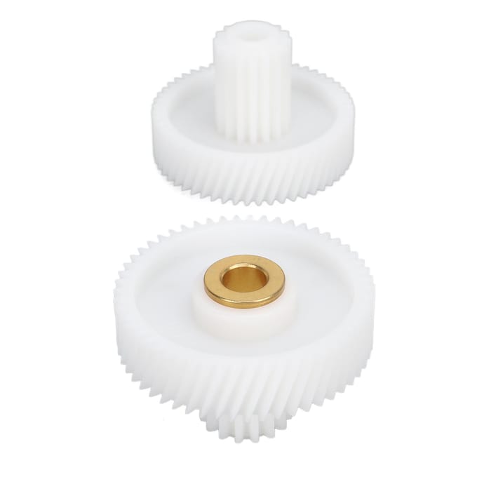 2 stuks Vleesmolen Tandwiel Plastic Werkt Efficiënt Multifunctioneel Hoge Compatibiliteit Hakmolen Tandwiel voor Worstmachine white