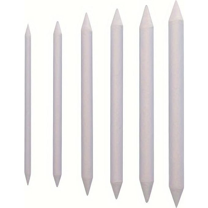 Mengvlek Stompstok Tortillon Schets Kunst Wit Teken Houtskool Schetsgereedschap Rijstpapier Pen Kunstenaarsbenodigdheden white