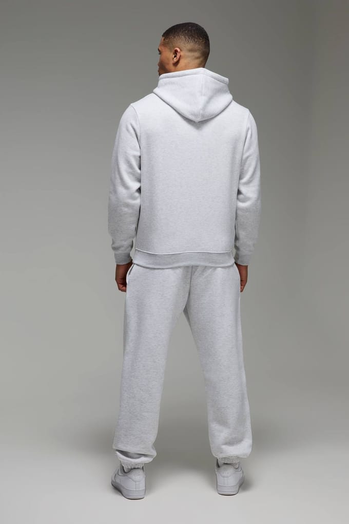 Heren Actieve Oversized Jogger | Grey Marl | Size 2XL