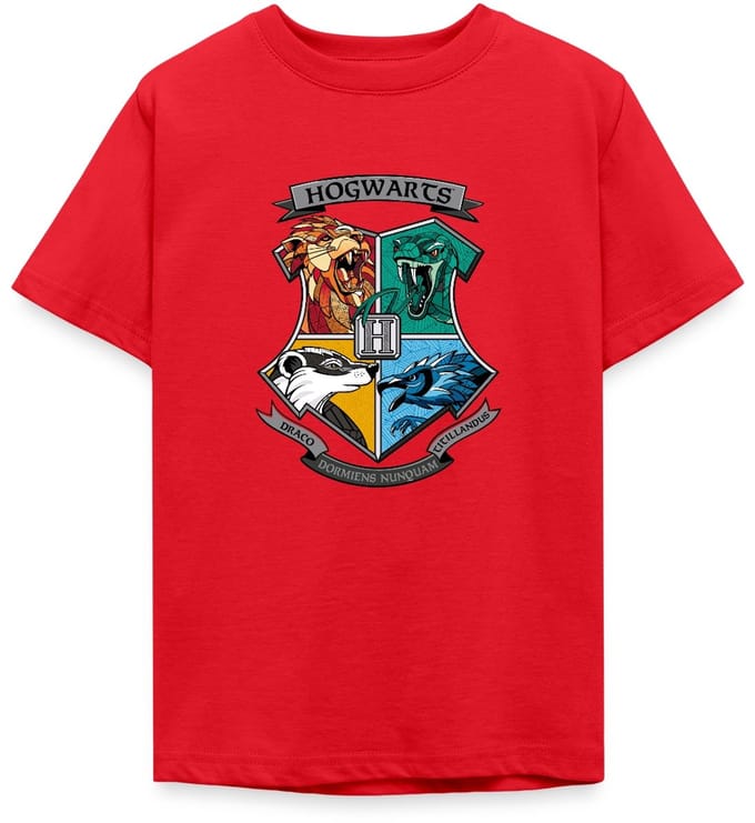 Harry Potter Hogwarts Logo T-Shirt Tiener