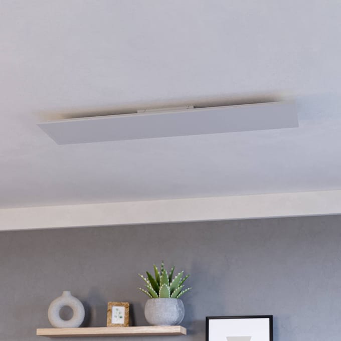 EGLO connect.z Moradillo Smart LED Paneel - 119.5 x 29.5 cm - Wit - Instelbaar RGB & wit licht - Dimbaar - Zigbee