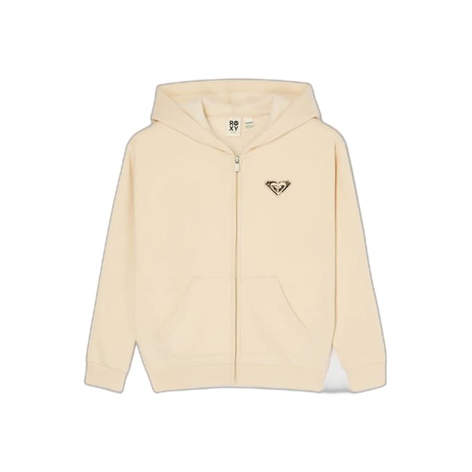 Roxy Surf Feeling Sweatshirt Met Rits Beige 8 Years Meisje