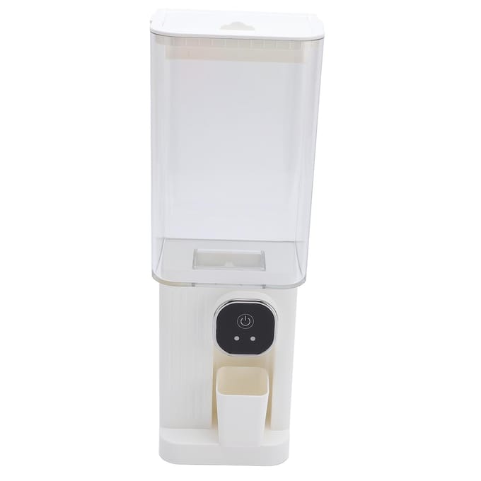 Automatische Mondwaterdispenser met 2 Magnetische Bekers 700ml Capaciteit Slimme Sensor Wandmontage white