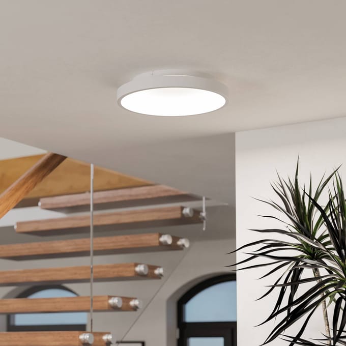 EGLO Stillington Wand- en Plafondlamp - E27 - Hout - Zwart