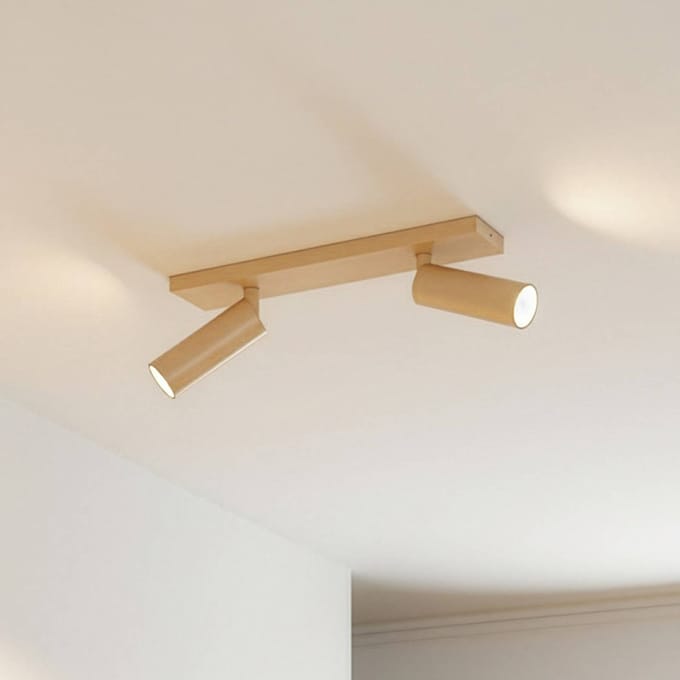 Arcchio - buitenspot - 2lichts - Aluminium, kunststof - H: 14.5 cm - GU10 - koffie