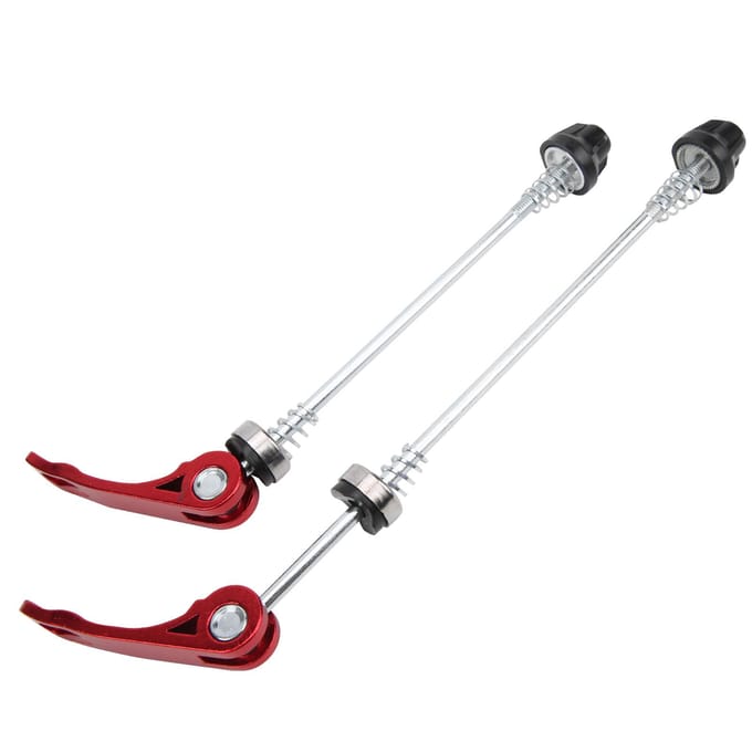 2 stuks Race Mountainfiets Snelspanners Fiets Voor Achter Spies AccessoireRood gray