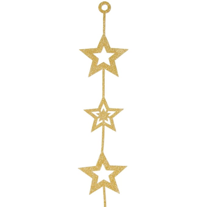 Glitterkrans "Stars" - Goud