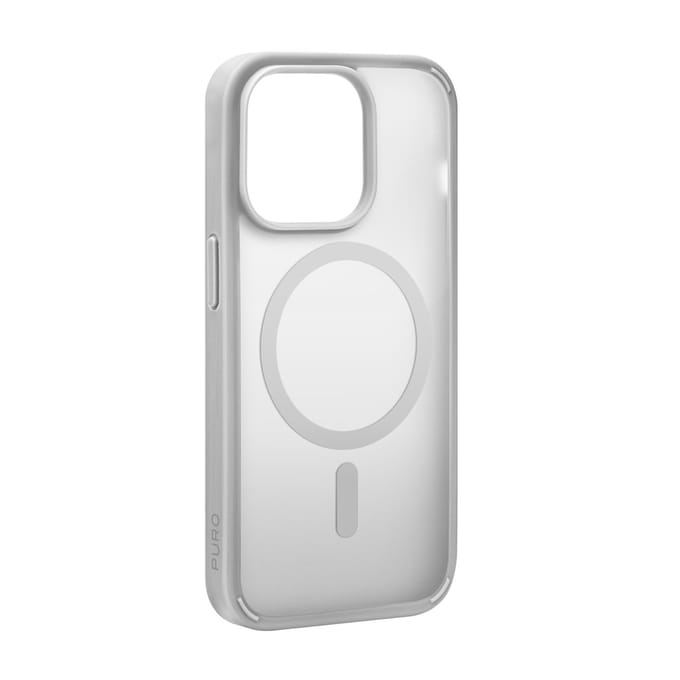 Siliconen Hoesje Voor Iphone 15 Pro Max Gradient Magsafe - Zilver