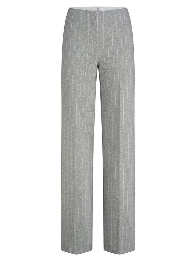 Wide Fit-jersey broek Van Peter Hahn grijs