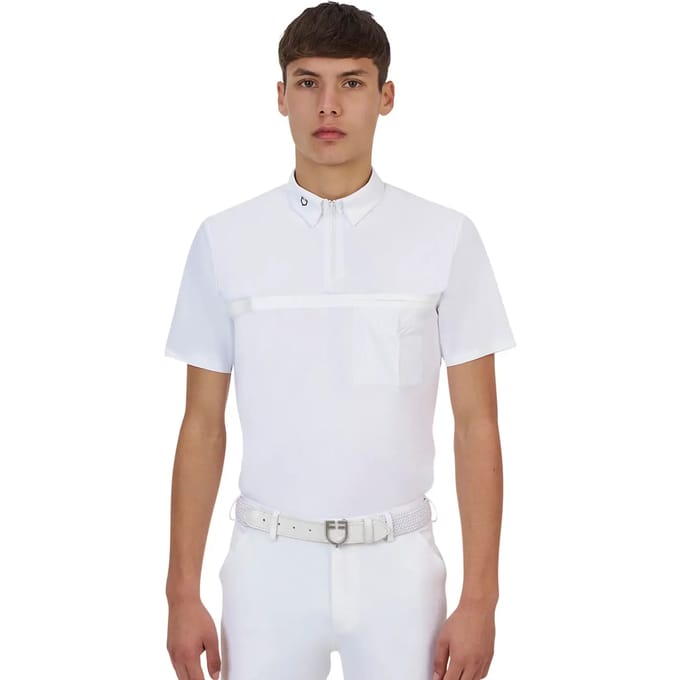 Gecombineerde poloshirt met rits Equestro Ridertechnology