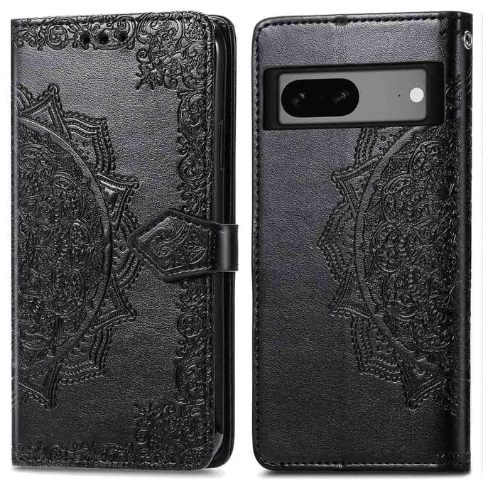 imoshion Hoesje - Geschikt voor Google Pixel 7a - Mandala Bookcase - Zwart