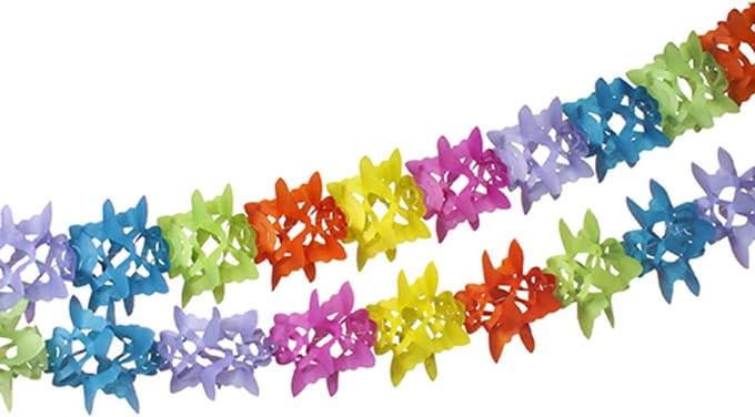 12x Guirlande papier Ø 12 cm · 6 m