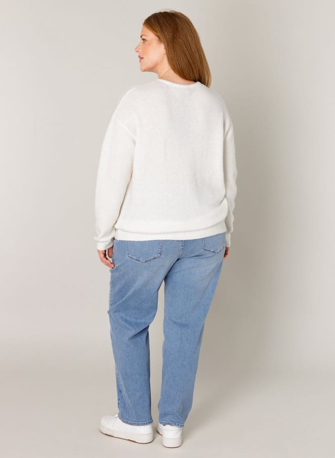 BASE LEVEL CURVY Yulia Cover ups - Ecru - maat X-0(44)