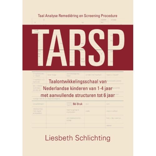 Tarsp - Taal Analyse Remediëring En Screening Procedure - Liesbeth Schlichting