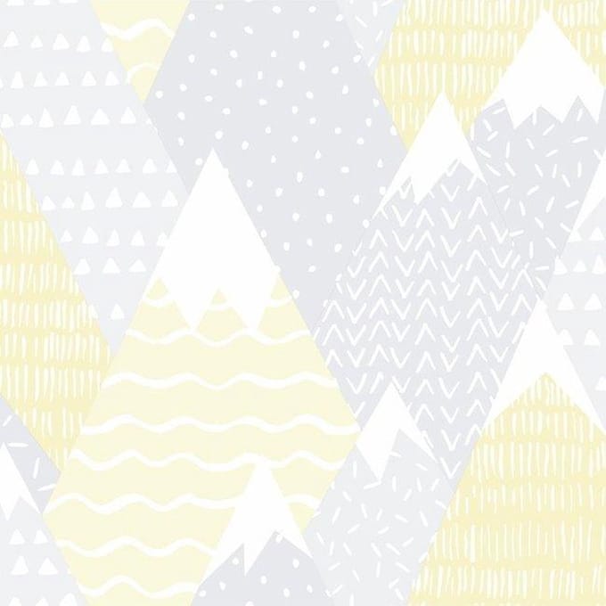 Dutch Wallcoverings - Over The Rainbow- Mountains Yellow