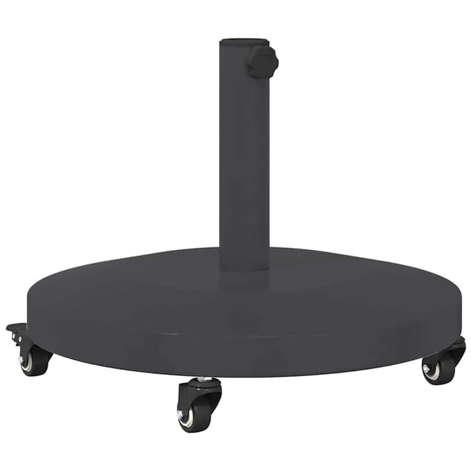 vidaXL - Parasolvoet - 24.45 - kg - Donkergrijs - Rond - Verstelbaar