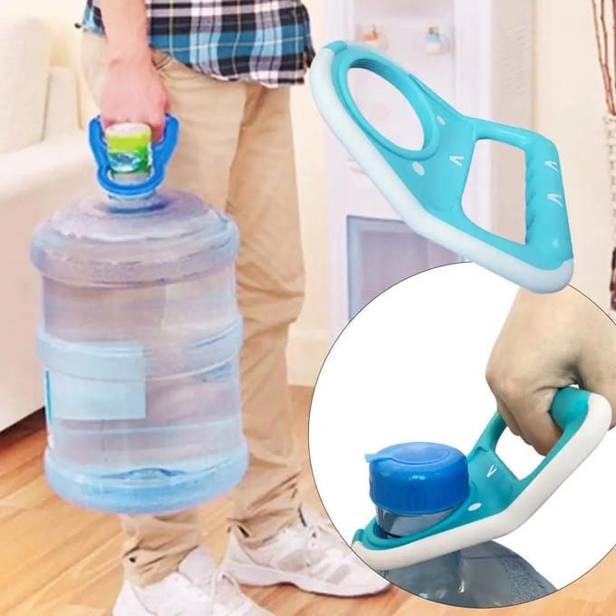 Herbruikbare Emmerhandvat Plastic Flessenwaterheffer Arbeidsbesparend 5 Gallon Flessenwaterhandvat Super Draagvermogen wit