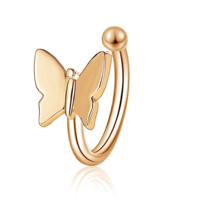 Vlinder ear cuff | goud gekleurd