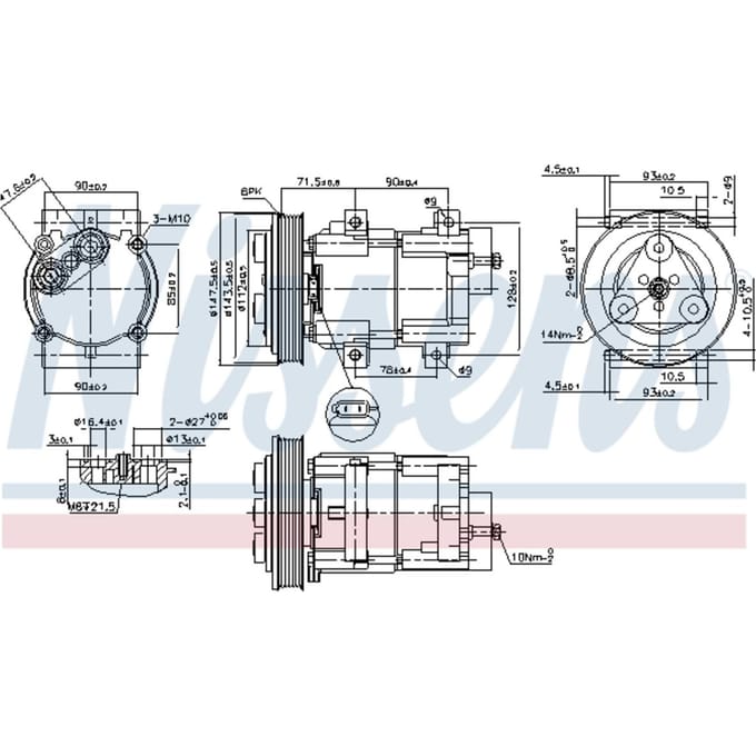 Compressor airconditioning NISSENS KLIMA NIS 89190