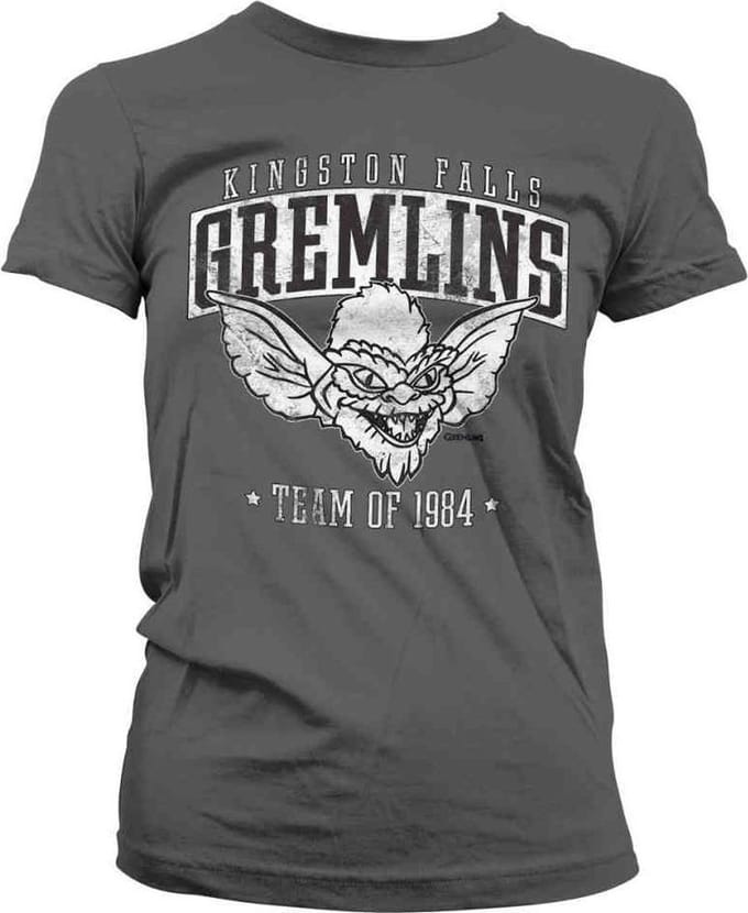 Gremlins Dames Tshirt -S- Team Kingston Falls Gremlins Of 1984 Grijs