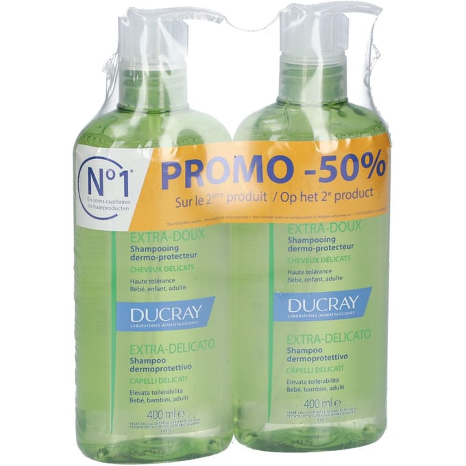 Ducray Extra Zachte Shampoo Promo 2x400ml