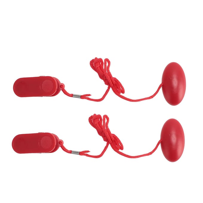 Interrupteur de sécurité universel pour tapis de course Arrêt d'urgence Magnétique pour machine de course 2 pièces red