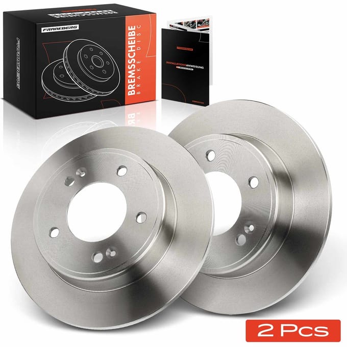 Frankberg 2x Remschijven Achteras voor Hyundai