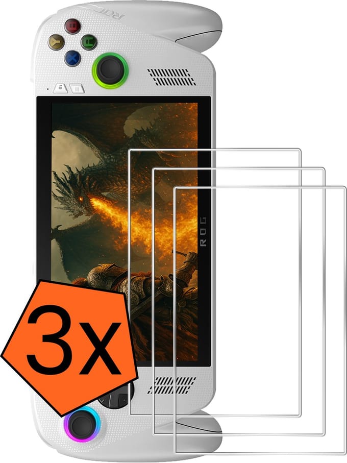 Screenprotector - Geschikt voor Xbox Ally Screenprotector Bescherm Glas - Tempered Glass Geschikt voor ROG Xbox Ally Screen Protector - 3 PACK