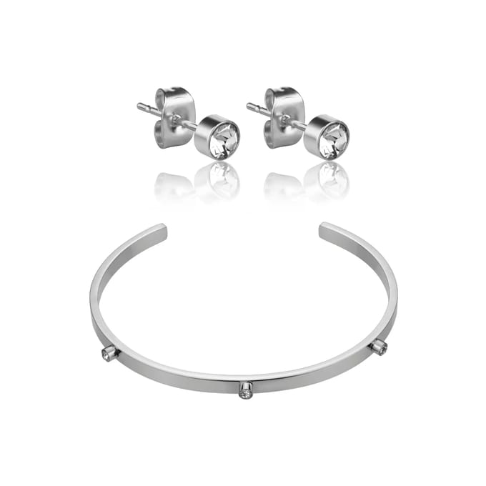 Rvs armband en oorbellen Marc Lauder Bomba
