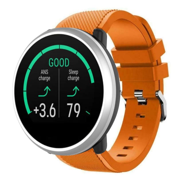 Polar Unite twill siliconen band (oranje)