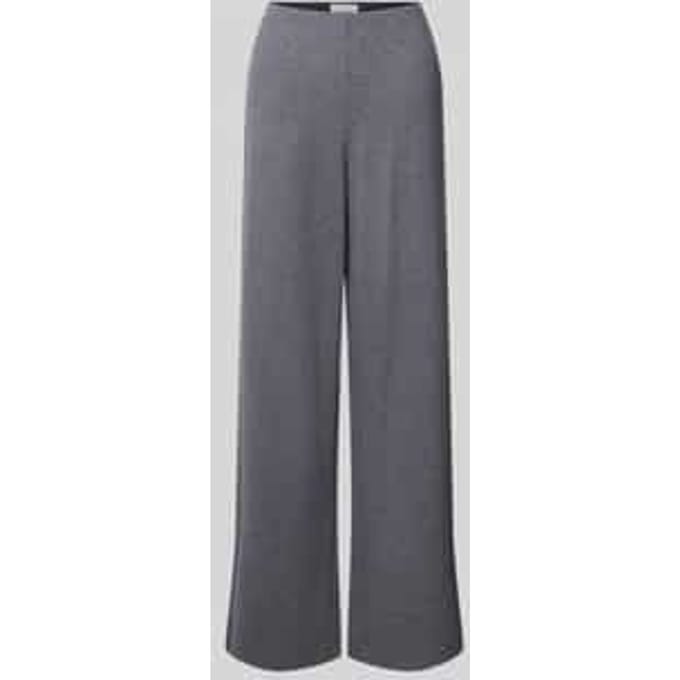 Wijde broek van katoenmix