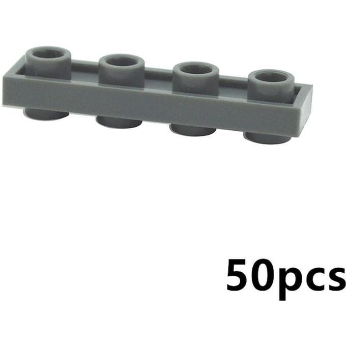 50PCS 1x1/1x2/2x2/1x4 Special Plates with Knobs Both Sides DIY Technical MOC Building Blocks Parts Creative Toys for Kids