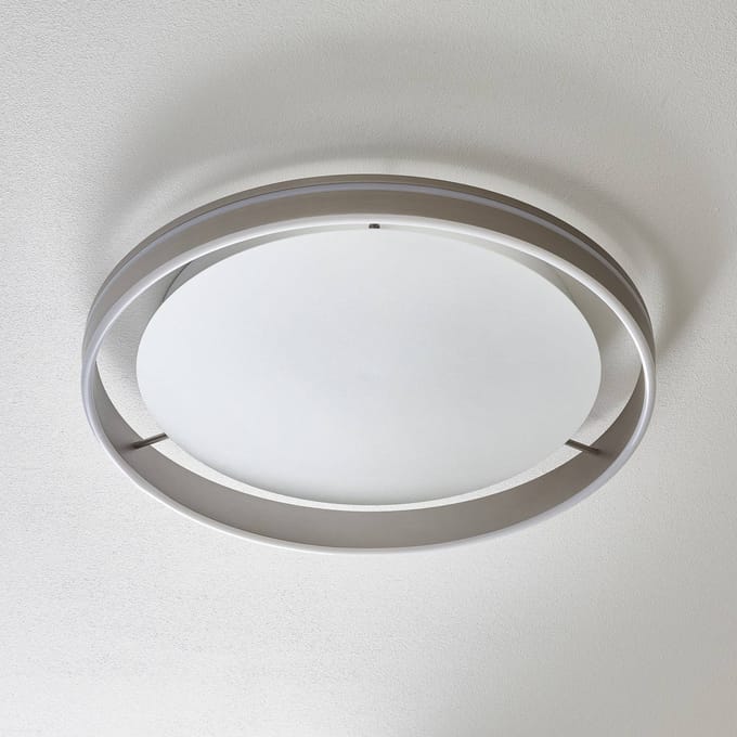 Q-Smart-Home Paul Neuhaus Q-VITO LED plafondlamp 59cm staal