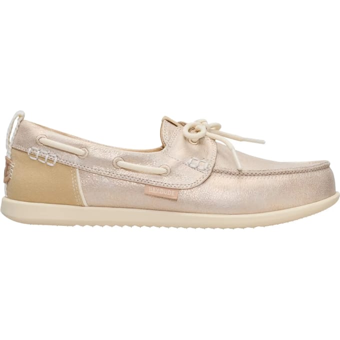 HEYDUDE - Harbor Lo Breeze Classic Dames Loafers Platinum - Maat 38