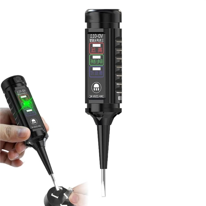 Spanningstester - Spanningsdetector - Elektrisch Onderhoud - Multifunctioneel - 24-250V - Unisex