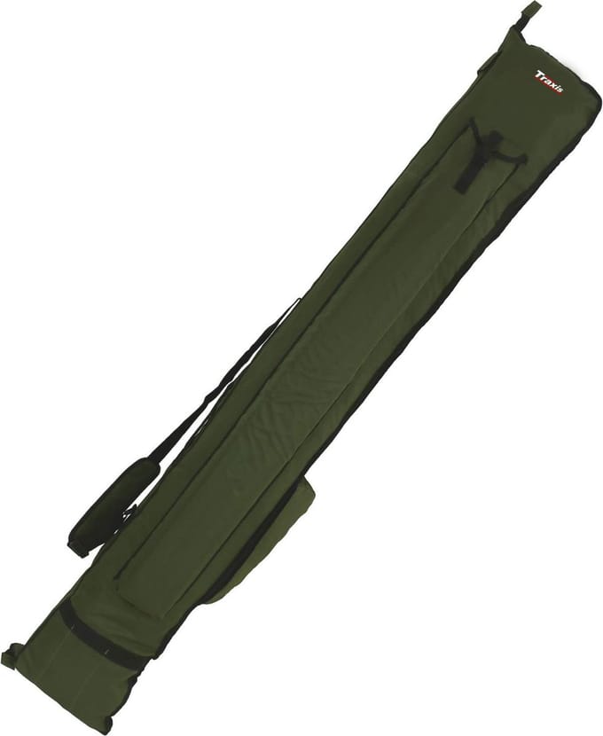 Traxis - Basic Carp Holdall - Foedraal - 3 Hengels - 1.90m - Groen - Karper Foudraal