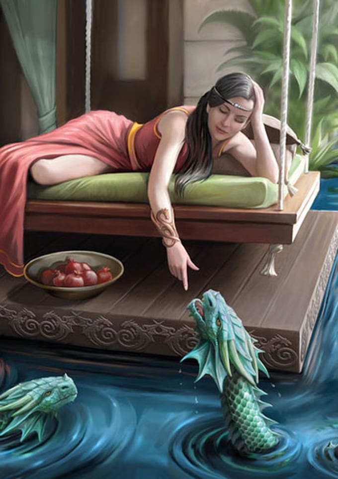 Anne Stokes Wenskaart Royal Court