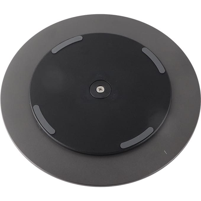 Base de moniteur d'ordinateur rotative à 360 degrés, support en alliage d'aluminium mat gris foncé black