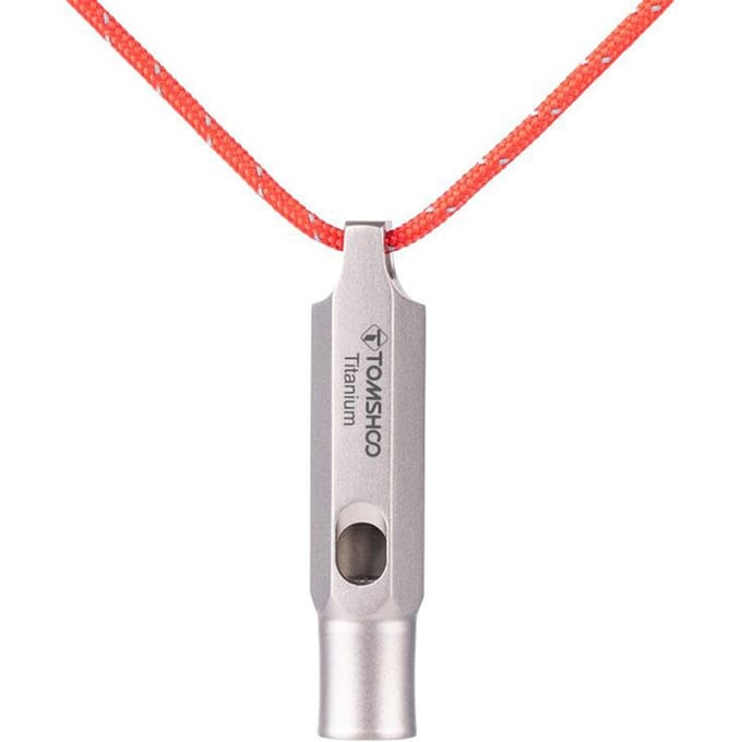 TOMSHOO Titanium noodfluitgeluid Verwisselbare veiligheidsfluitjes Luid tot 120 dB Ophangbaar Type 1
