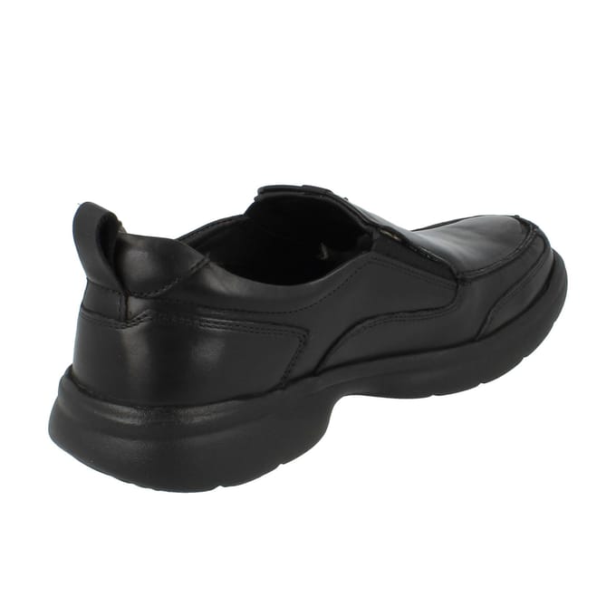 Hush Puppies Heren Harold Leren Slip-on Flats (Zwart)