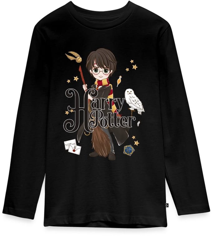 Harry Potter Onderdelen Premium T-Shirt Tiener Lang