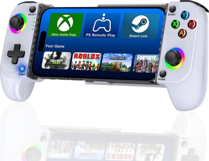 Draadloze Telefoon Controller geschikt voor Nintendo Switch, iPhone, Android, Cloud Streaming (PS5, Xbox Game Pass) - Bluetooth BackBone Draadloos - Turbo + Macro Knoppen - Accessoires