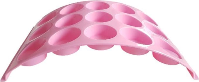 12-Muffin standaard YOURI - Roze - Kunststof - Cupcakes - Dessert