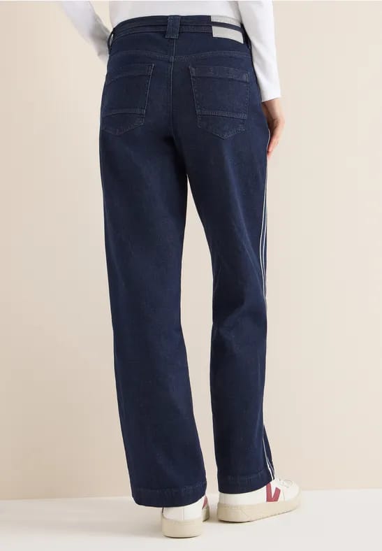 Jeans met gallonstrepen