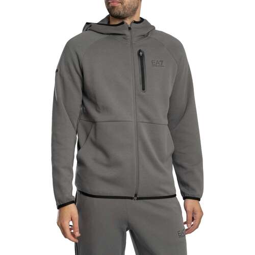 Capuchon sweaters Emporio Armani EA7 Dynamische atleet hoodie met rits